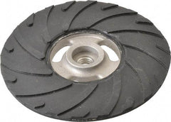 Made in USA - 6" Diam Disc Backing Ribbed Backing Pad - Medium Density, 8,600 RPM - Benchmark Tooling