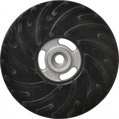 Made in USA - 7" Diam Disc Backing Ribbed Backing Pad - Medium Density, 8,600 RPM - Benchmark Tooling