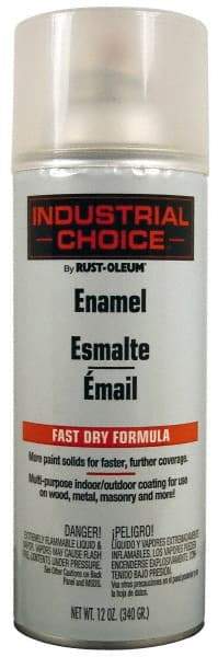 Rust-Oleum - Crystal Clear, Enamel Spray Paint - 8 to 12 Sq Ft per Can, 12 oz Container - Benchmark Tooling