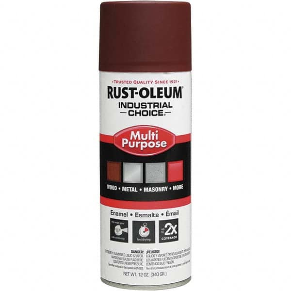 Rust-Oleum - 12 oz Flat Red Interior/Exterior Enamel Spray Primer - Benchmark Tooling