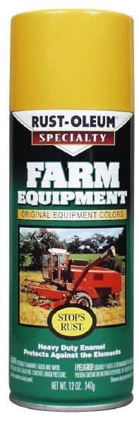 Rust-Oleum - Orange (Allis Chalmers), Gloss, Enamel Spray Paint - 8 to 10 Sq Ft per Can, 12 oz Container, Use on Farm & Equipment Paint - Benchmark Tooling