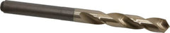 Chicago-Latrobe - 17/32" Drill, 118° Point, Cobalt Silver Deming & Reduced Shank Drill Bit - Oxide/Gold Finish, 6" OAL, Straight Shank, 3-1/8" Flute Length, Right Hand Cut, Split Point, Spiral Flute, Regular Spiral - Benchmark Tooling