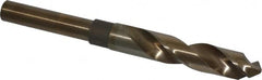 Chicago-Latrobe - 41/64" Drill, 118° Point, Cobalt Silver Deming & Reduced Shank Drill Bit - Bright Finish, 6" OAL, Straight Shank, 3-1/8" Flute Length, Right Hand Cut, Split Point, Spiral Flute, Regular Spiral - Benchmark Tooling