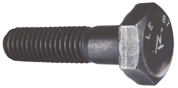 Made in USA - 1-8 Thread, 3-1/2" Length Under Head, Alloy Steel Hex Head Bolt - Uncoated, UNC Thread, ASTM A193, Grade B7 - Benchmark Tooling