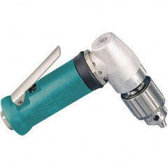 Dynabrade - 1/4" Keyed Chuck - Right Angle Handle, 15,000 RPM, 0.4 hp, 90 psi - Benchmark Tooling