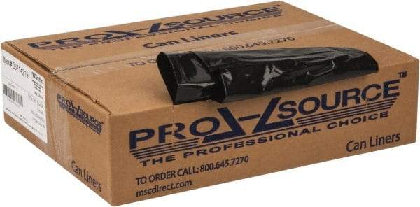 PRO-SOURCE - 1.35 mil Thick, Heavy-Duty Trash Bags - 30" Wide x 36" High, Black - Benchmark Tooling