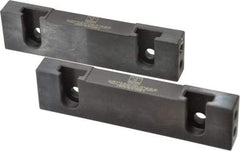 Snap Jaws - 6" Wide x 1.53" High x 0.73" Thick, Step Vise Jaw - Hard, Steel, Fixed Jaw, Compatible with 6" Vises - Benchmark Tooling