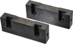 Snap Jaws - 4" Wide x 1-1/2" High x 3/4" Thick, Flat/No Step Vise Jaw - Soft, Steel, Fixed Jaw, Compatible with 4" Vises - Benchmark Tooling