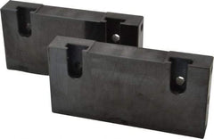 Snap Jaws - 6" Wide x 3" High x 1" Thick, Flat/No Step Vise Jaw - Soft, Steel, Fixed Jaw, Compatible with 6" Vises - Benchmark Tooling