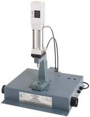 JT&M - 3/4" Ram, 2-1/16" Throat Depth, 660 Lb Pneumatic Arbor Press - 5" Max Work Height x 16" Max Work Width, 18.38" Base Width x 16.12" Base Depth - Benchmark Tooling