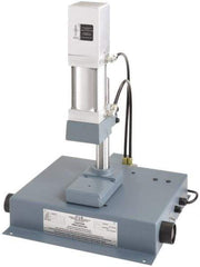 JT&M - 3/4" Ram, 3-3/16" Throat Depth, 660 Lb Pneumatic Arbor Press - 8-5/16" Max Work Height x 16" Max Work Width, 18.38" Base Width x 16.12" Base Depth - Benchmark Tooling