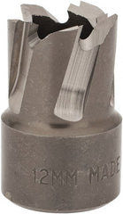 Hougen - 12mm Diam x 1/4" Deep High Speed Steel Annular Cutter - Benchmark Tooling