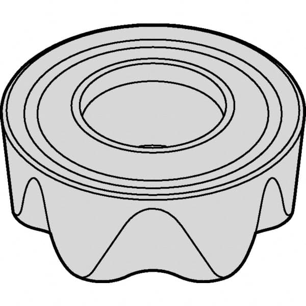 Kennametal - RCGT2006M0 Grade KC725M Carbide Milling Insert - TiN/TiCN/TiN Finish, 1/4" Thick, 20mm Inscribed Circle - Benchmark Tooling