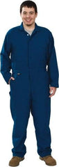 Stanco Safety Products - Size XL, Royal Blue, Zipper, Flame Resistant/Retardant Coverall - 46 to 48" Chest, Nomex, 7 Pockets, Elastic Waistband, Full Action Back, 2-Way Concealed Zipper - Benchmark Tooling