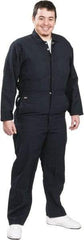 Stanco Safety Products - Size M, Navy Blue, Zipper, Flame Resistant/Retardant Coverall - 38 to 40" Chest, Nomex, 7 Pockets, Elastic Waistband, Full Action Back, 2-Way Concealed Zipper - Benchmark Tooling