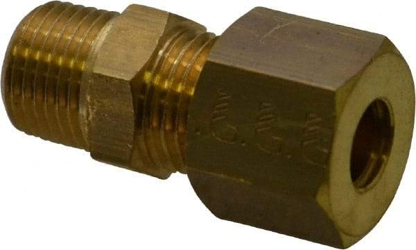 Legris - 6mm OD, Brass Male Connector - 460 Max Working psi, -40 to 210°F, Comp x MBSPT Ends - Benchmark Tooling