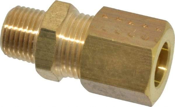 Legris - 8mm OD, Brass Male Connector - 320 Max Working psi, -40 to 210°F, Comp x MBSPT Ends - Benchmark Tooling