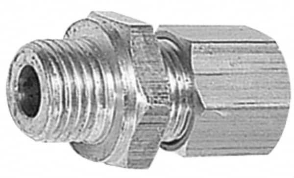 Legris - 12mm OD, Brass Male Connector - 320 Max Working psi, -40 to 210°F, Comp x Metric Thread Ends - Benchmark Tooling