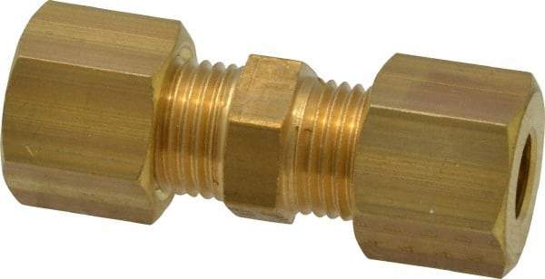 Legris - 6mm OD, Brass Union - 460 Max Working psi, -40 to 210°F, Comp x Comp Ends - Benchmark Tooling