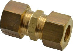 Legris - 12mm OD, Brass Union - 320 Max Working psi, -40 to 210°F, Comp x Comp Ends - Benchmark Tooling