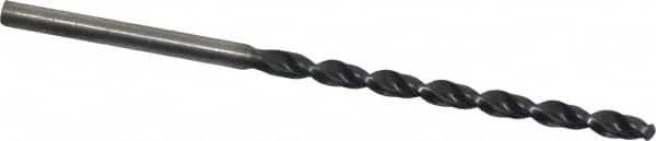 Cleveland - 7/64" 135° Cobalt Jobber Drill - TiAlN Finish, Right Hand Cut, Parabolic Flute, Straight Shank, 2-5/8" OAL, Split Point - Benchmark Tooling