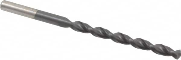 Cleveland - 13/64" 135° Cobalt Jobber Drill - TiAlN Finish, Right Hand Cut, Parabolic Flute, Straight Shank, 3-5/8" OAL, Split Point - Benchmark Tooling