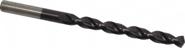 Cleveland - 9/32" 135° Cobalt Jobber Drill - TiAlN Finish, Right Hand Cut, Parabolic Flute, Straight Shank, 4-1/4" OAL, Split Point - Benchmark Tooling