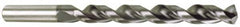 Chicago-Latrobe - #16 135° High Speed Steel Jobber Drill - TiCN Finish, Right Hand Cut, Parabolic Flute, Straight Shank, 3-3/8" OAL, Notched Point - Benchmark Tooling