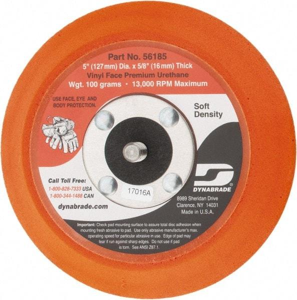 Dynabrade - 5" Diam Adhesive/PSA Disc Backing Pad - Soft Density, 13,000 RPM - Benchmark Tooling