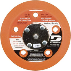 Dynabrade - 5" Diam Adhesive/PSA Disc Backing Pad - Medium Density, 13,000 RPM - Benchmark Tooling