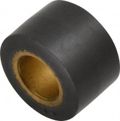 Dynabrade - 1/2" Diam x 1/2" Wide Contact Wheel - 1/8" Arbor Hole, Crowned, 70 Duro Rubber Face - Benchmark Tooling