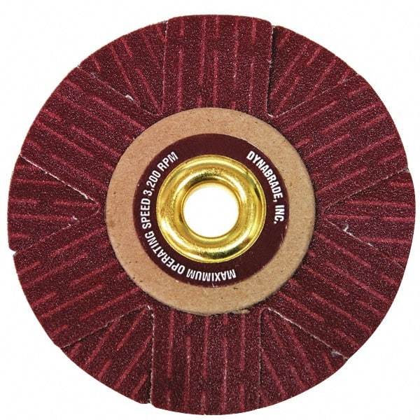 Dynabrade - 4" Diam 180 Grit Coated Sanding Star - Very Fine Grade, Arbor Mount - Benchmark Tooling