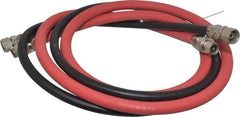 DeVilbiss - Paint Sprayer Hose with Fittings - 6 Ft. Air and Fluid Hose with Fittings (2 Hose Set), Compatible with Pressure Tank and Spray Guns - Benchmark Tooling