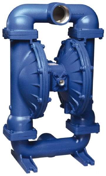 SandPIPER - 3" NPT, Metallic, Air Operated Diaphragm Pump - PTFE Diaphragm, Aluminum Housing - Benchmark Tooling