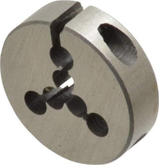 Interstate - #0-80 UNF Thread, 13/16" Outside Diam High Speed Steel Round Die - Right Hand Thread, Adjustable - Exact Industrial Supply