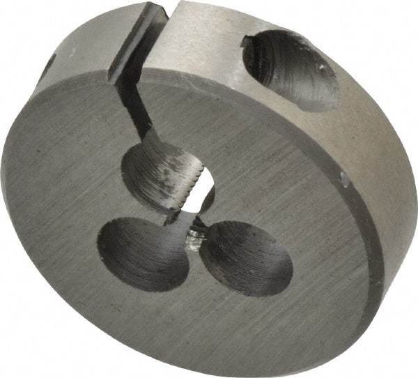 Interstate - #2-64 UNF Thread, 13/16" Outside Diam High Speed Steel Round Die - Right Hand Thread, Adjustable - Exact Industrial Supply