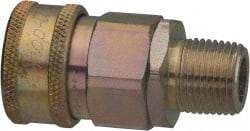 Parker - 3/8 Thread Stainless Steel Hydraulic Hose MPT Fitting - 4,000 psi - Benchmark Tooling