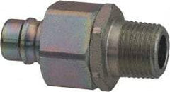 Parker - 3/8 Thread Stainless Steel Hydraulic Hose MPT Fitting - 4,000 psi - Benchmark Tooling