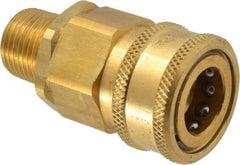 Parker - 1/2 Thread Brass Hydraulic Hose MPT Fitting - 2,000 psi - Benchmark Tooling