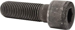 Value Collection - 1-1/4 - 7 UNC Hex Socket Drive, Socket Cap Screw - Alloy Steel, Black Oxide Finish, Partially Threaded, 4" Length Under Head - Benchmark Tooling