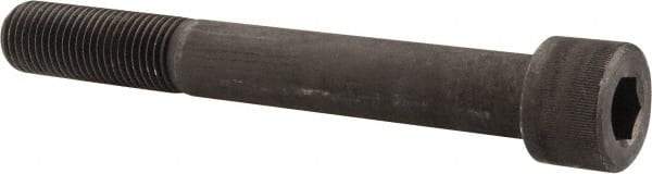 Value Collection - 1-1/4 - 7 UNC Hex Socket Drive, Socket Cap Screw - Alloy Steel, Black Oxide Finish, Partially Threaded, 10" Length Under Head - Benchmark Tooling