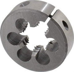 Interstate - 7/8-9 UNC Thread, 2" Outside Diam High Speed Steel Round Die - Right Hand Thread, Adjustable - Exact Industrial Supply