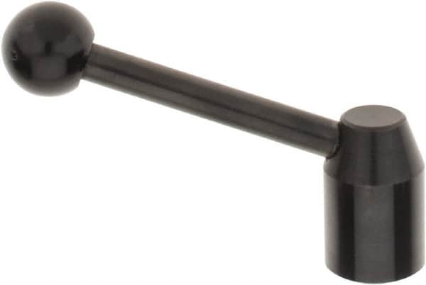 J.W. Winco - 5/16-18, 0.53" Hub Diam, Steel Tapped Insert Adjustable Clamping Handle - Benchmark Tooling