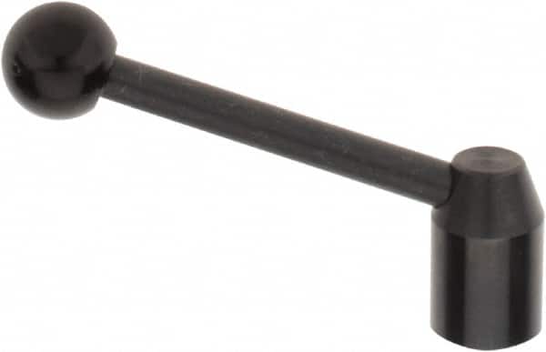 J.W. Winco - M8 x 1.25, 16mm Hub Diam, Steel Tapped Insert Adjustable Clamping Handle - Benchmark Tooling