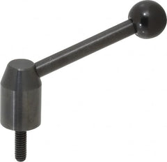 J.W. Winco - 1/4-20, 0.53" Hub Diam, Steel Threaded Stud Adjustable Clamping Handle - Benchmark Tooling