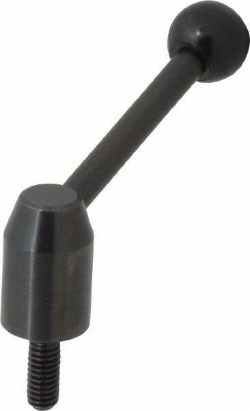 J.W. Winco - 5/16-18, 0.53" Hub Diam, Steel Threaded Stud Adjustable Clamping Handle - Benchmark Tooling