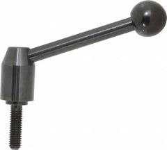 J.W. Winco - 3/8-16, 0.63" Hub Diam, Steel Threaded Stud Adjustable Clamping Handle - Benchmark Tooling