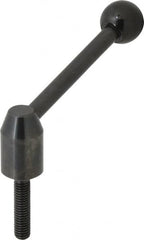 J.W. Winco - 3/8-16, 0.63" Hub Diam, Steel Threaded Stud Adjustable Clamping Handle - Benchmark Tooling