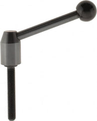 J.W. Winco - M10 x 1.5, 19mm Hub Diam, Steel Threaded Stud Adjustable Clamping Handle - Benchmark Tooling