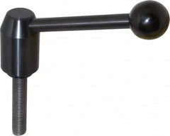 J.W. Winco - M16 x 2.0, 28mm Hub Diam, Steel Threaded Stud Adjustable Clamping Handle - Benchmark Tooling